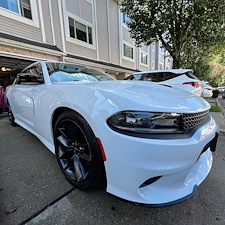 Drews-Auto-Detailing-completed-a-immaculate-full-exterior-detail-for-2021-white-Dodge-Charger-performed-in-Staten-Island-New-York 0